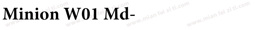 Minion W01 Md字体转换